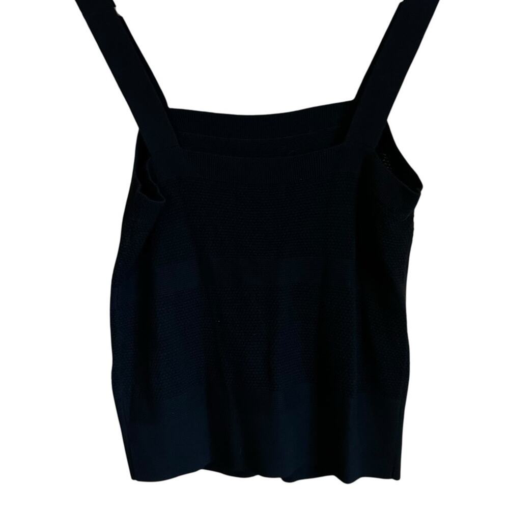 NWT Banana Republic Square Neck Chunky Knit Textured Layering Sweater Tank Sz L - Picture 5 of 8